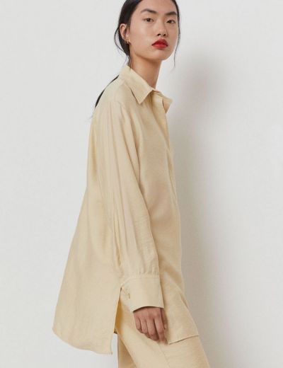Picture of Corduroy Skipper Collar Long-Sleeve Shirt
